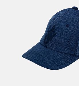 Anchor Logo Velvel Printed Denim Baseball Cap