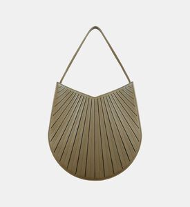 Camille Fournet Balancier Calf Leather Handbag, Khaki, Packshot View