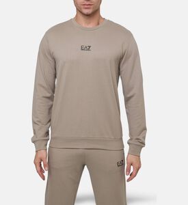 EA7 Cotton Relaxed-fit Sweatshirt, Model View