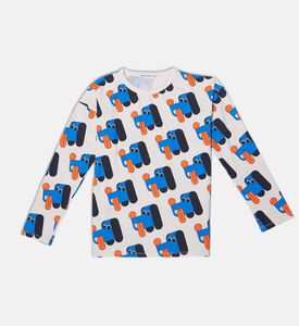Bobo Choses Colorful All-over Dogs Pattern Long-sleeve T-shirt, Packshot View