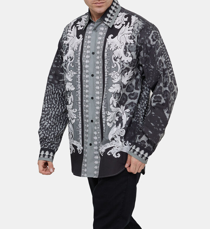 قميص بطبعة باروك حيوانية