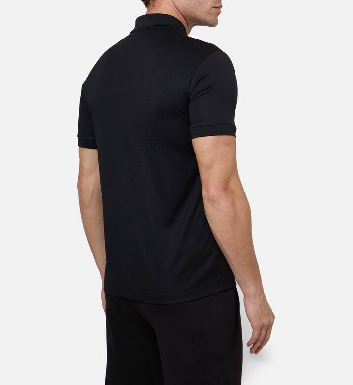 EA7 Short-sleeve Polo Shirt, Black, L, Model View