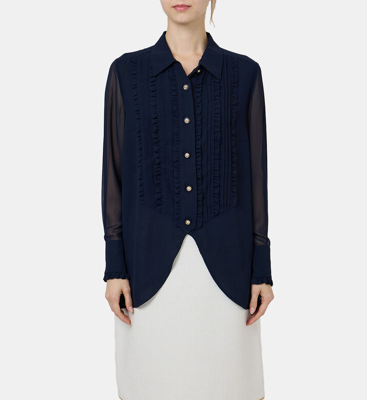 Bow-detailed Long-sleeved Blouse Bow-detailed Long-sleeved Blouse