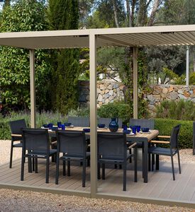 طاولة طعام عنبر مع 8 كراسي