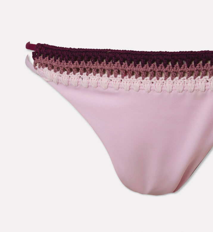 Leslie Amon Multi-tonal Crochet Embroidered Low-rise Bottoms, Packshot View