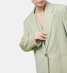 Jacquard Wool Single-breasted Blazer Jacquard Wool Single-breasted Blazer