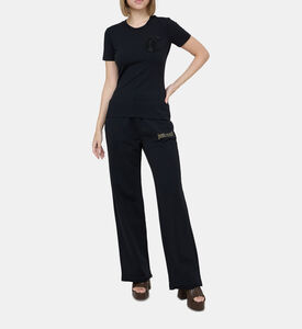 Cotton Sequined Logo T-shirt