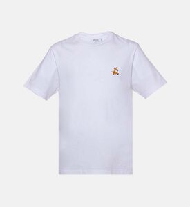 تيشيرت برقعة رأس ثعلب بقصة عادية