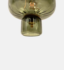 مصباح معلق زجاجي دائري