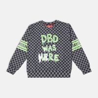 Dbd Was Here Check Print Sweatshirt