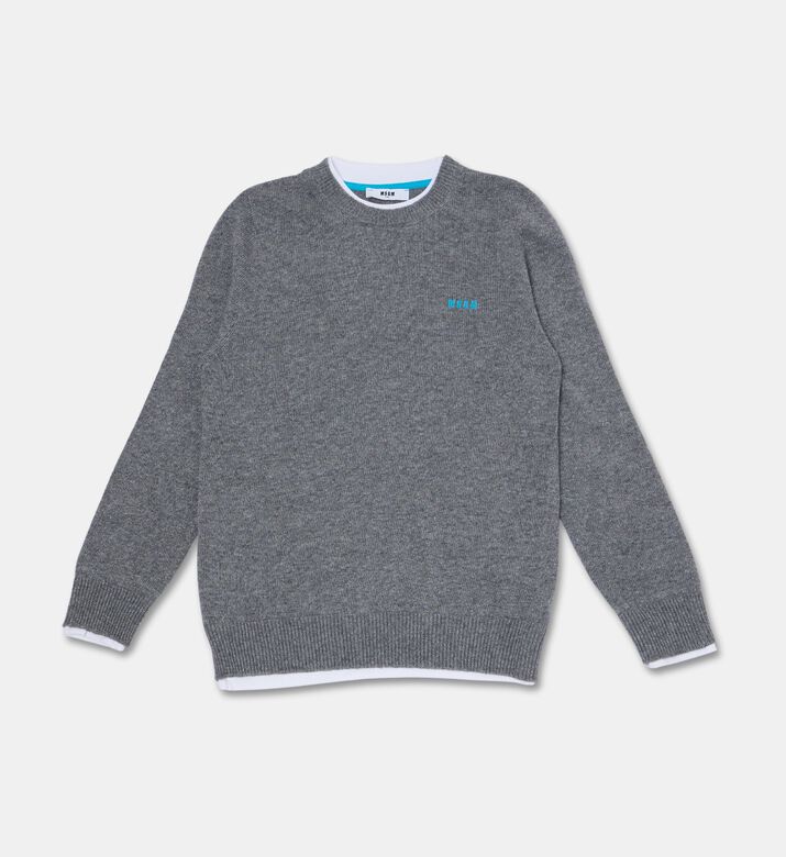 MSGM Crewneck Knit Sweater, Packshot View