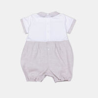 Bear-embroidery Romper