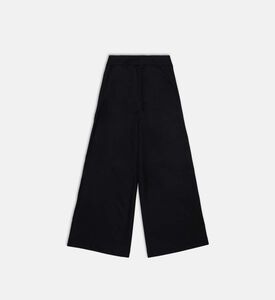 Elastic Waistband Wide-leg Trousers