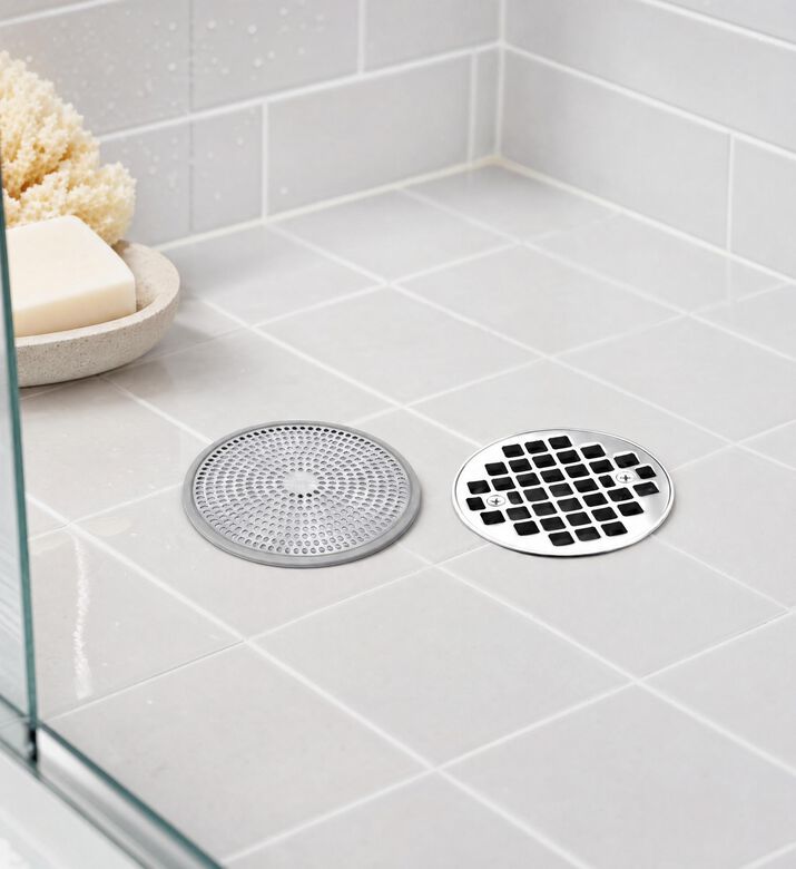 Oxo Shower Stall Drain Protector, Model View