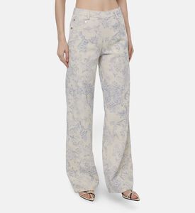 Forte-Forte All-over Floral-print Regular-fit Pants, Model View