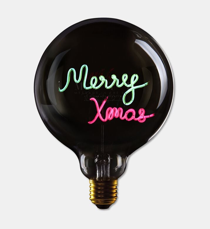 Message in the Bulb Merry Xmas Led Light Bulb, Packshot View