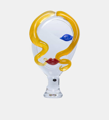 Blonde Lady Face Crystal Centerpiece