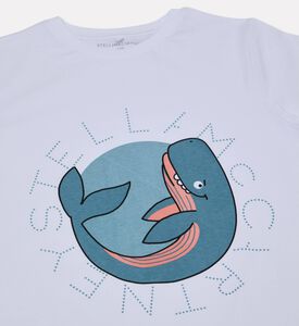 Stella McCartney Logo Circle Whale Graphic T-shirt, Packshot View