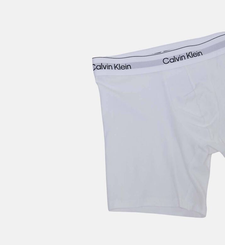 Calvin Klein Casual Logo-print 3-pack Boxers, White, Xxl, Packshot View