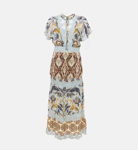 Farm Rio Floral-print Cap Sleeve Maxi Dress, Packshot View