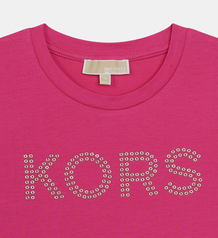 Studded Logo Short-sleeved T-shirt