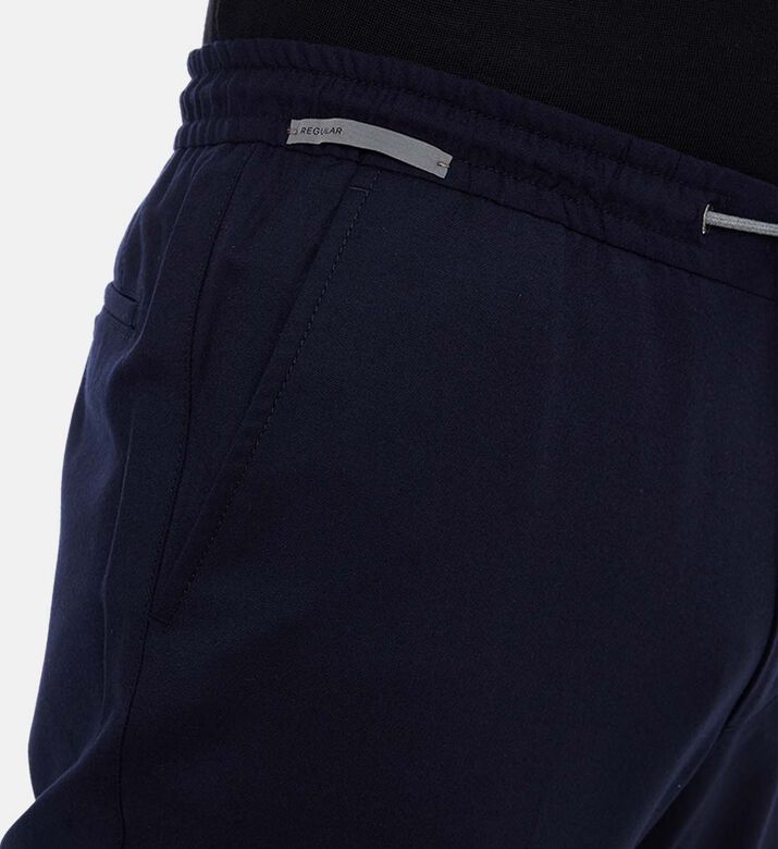 Virgin Wool Drawstring Waist Pants