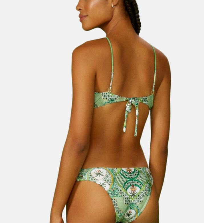قطعة بيكيني سفلية بنقشة غرافيك مستوحات من المحيط الهادئ