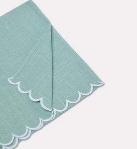 Home Deco and More Adelina Scalloped Design Table Runner, Packshot View