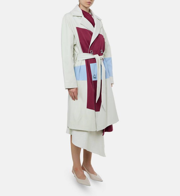 Martan Tijmen Patchwork Coat, Model View