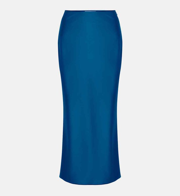 تنورة طويلة ضيقة ساتان