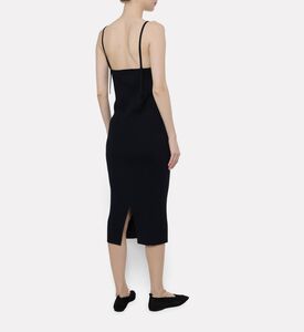Jil Sander Merino Wool Rib Knit Maxi Dress, Model View
