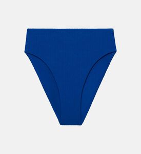 Cable-knit High-rise Bikini Bottoms