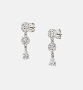 Lucentissima Round Cubic Zirconia Silver Earrings Lucentissima Round Cubic Zirconia Silver Earrings