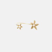 Gold-plated Floral Cuff Bracelet