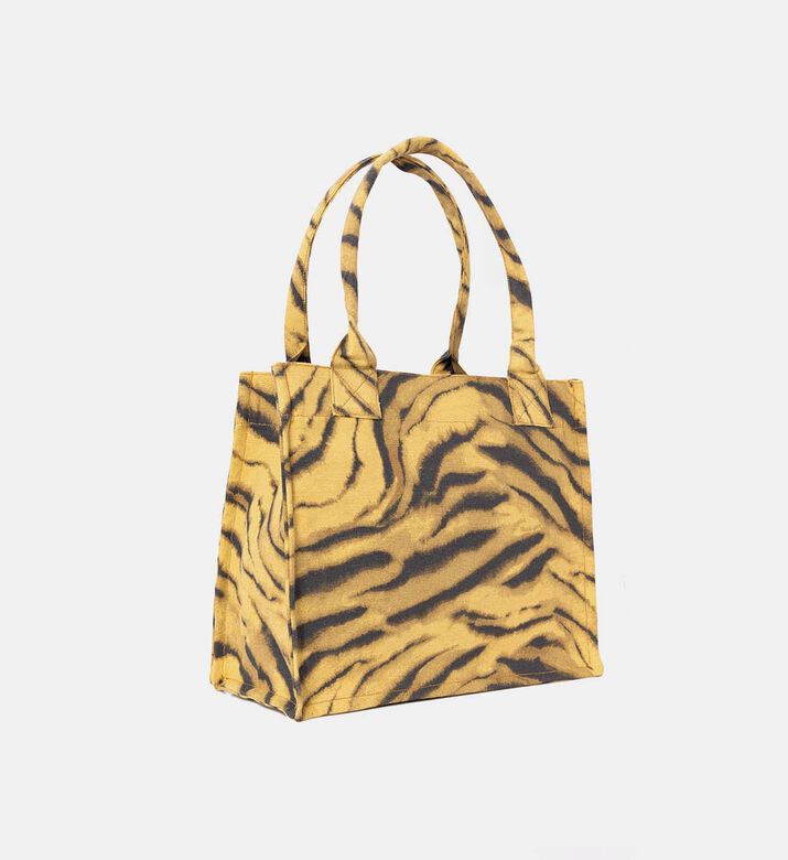 Ganni Large Zebra-print Shopper Bag, Packshot View