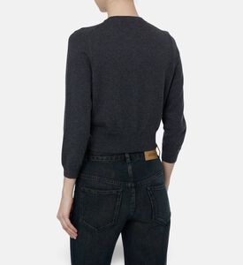 Isabel Marant Button-front Long-sleeve Cardigan, Model View