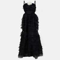 Tulle Sleeveless Ruffle Dress