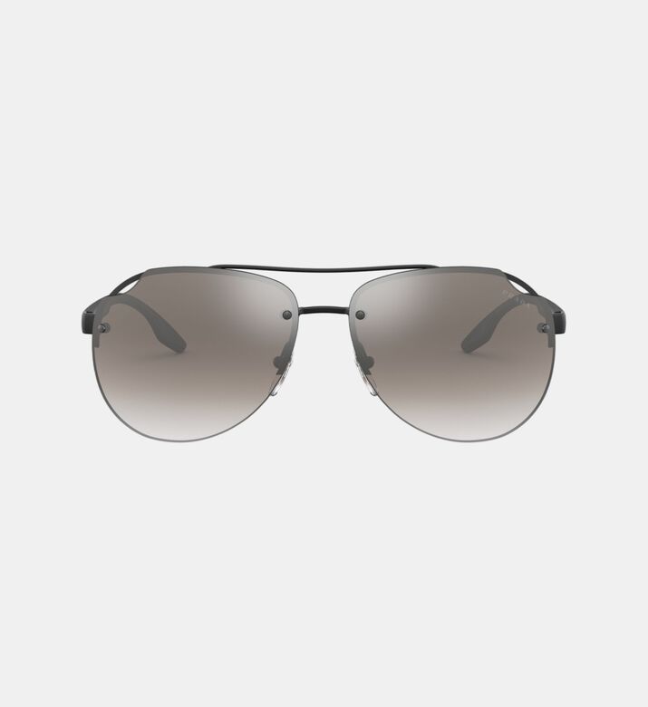 Semi-rimless Pilot Frame Sunglasses 61