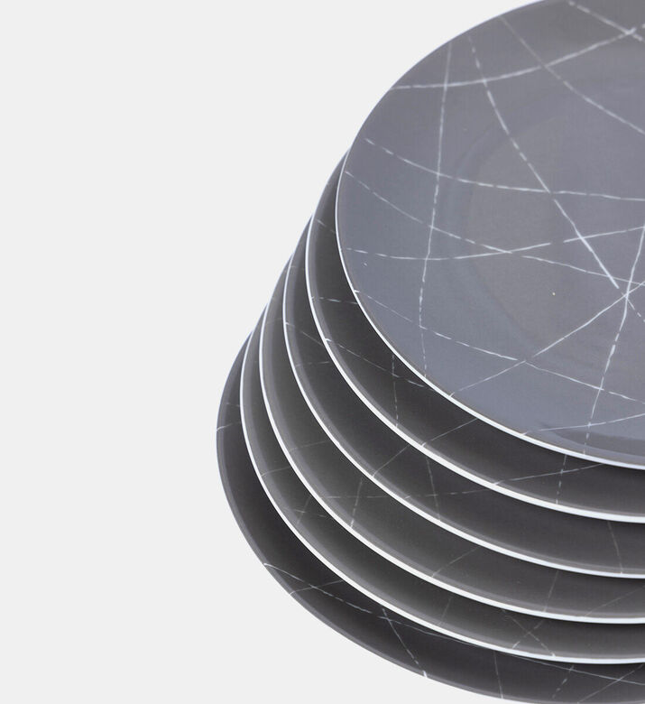 Home Deco and More Grafik Dessert Plate 6-piece Set - 21 Cm, Packshot View