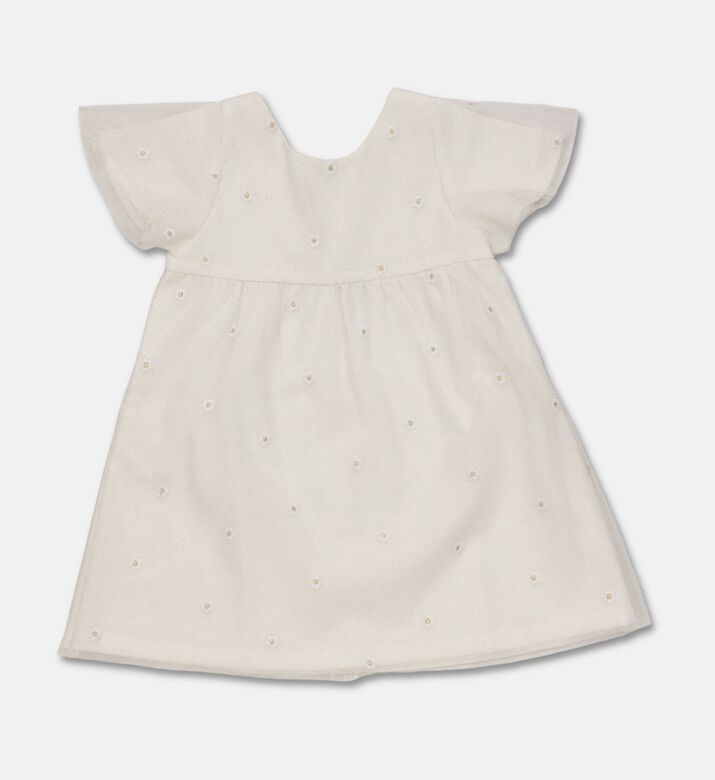 Jules & Juliette Paris Embroidered Short-sleeve Midi Dress, Packshot View