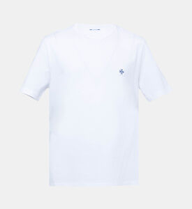 تيشيرت قطن بأكمام قصيرة بشعار العلامة