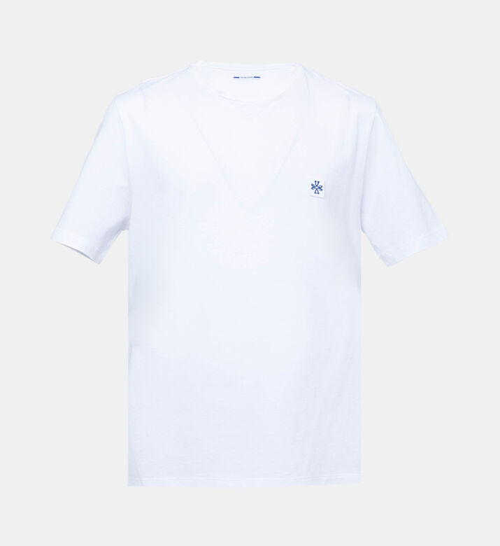 تيشيرت قطن بأكمام قصيرة بشعار العلامة