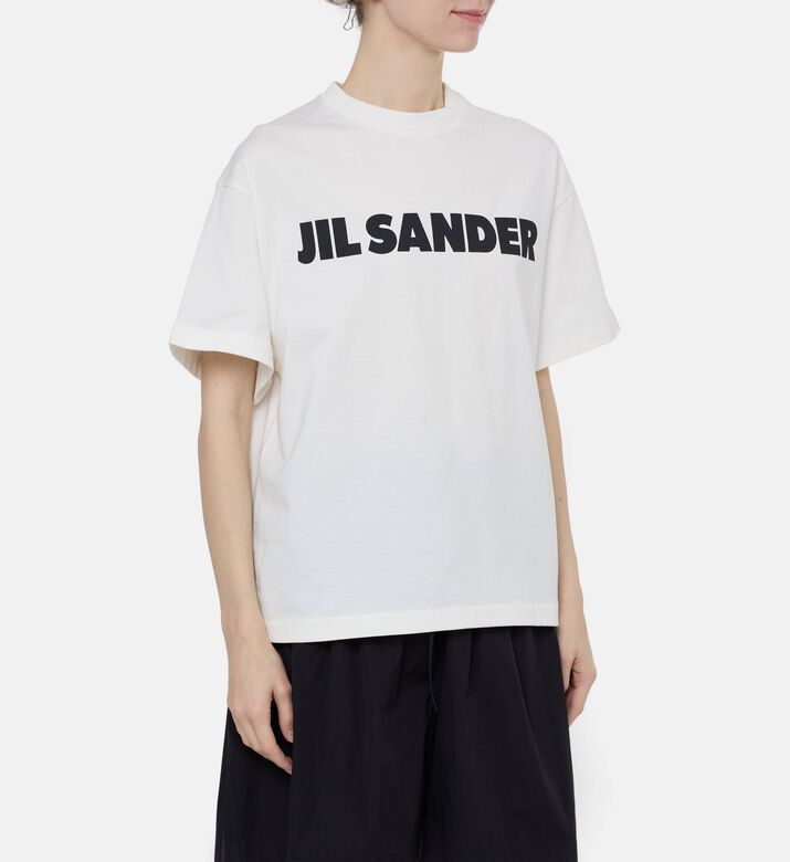 Jil Sander Oversized Printed Logo T-shirt, Model View