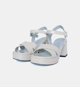 Tella Heel Calf Leather Sandals