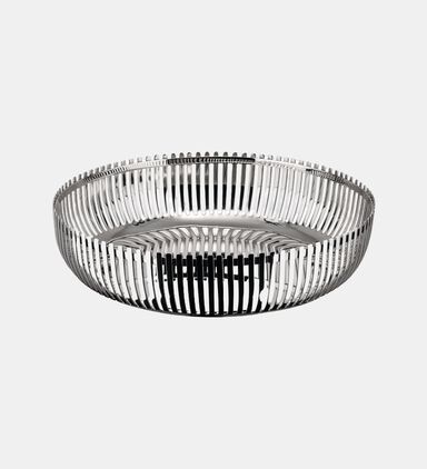 Steel Laths Round Basket - 20 X 5 Cm