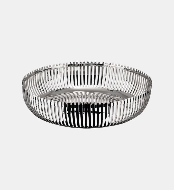 Steel Laths Round Basket - 20 X 5 Cm