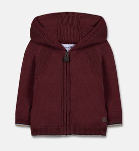 Tartine et Chocolat Gilet 2, Burgundy, 36m, Packshot View