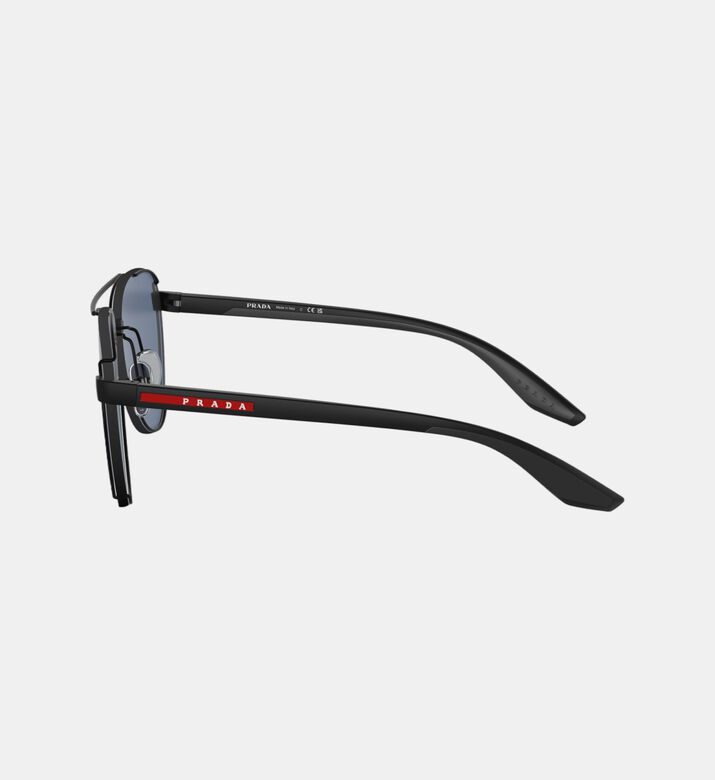 Acetate Pilot Shape Stripe Design Sunglasses 61