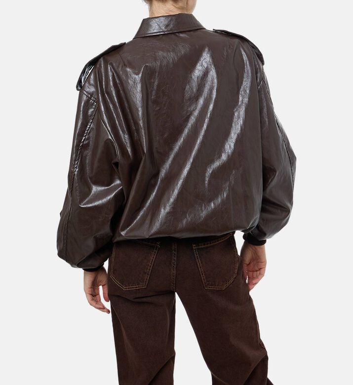 Federica Tosi Long-sleeve Bomber Jacket, Model View