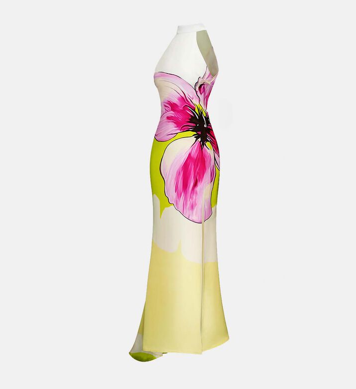 Olivia Floral Halter Gown